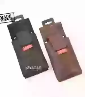 Leather Smart Phone Pouch - Large